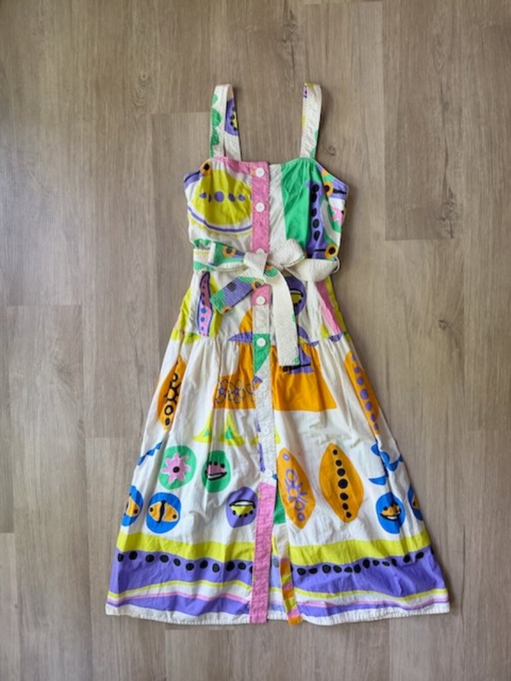 Zara Multicolor Patterned Midi Dress